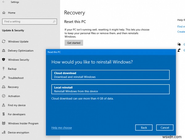 Windows 11/10の「クラウドリセット」でOSを再インストール・リセットする完全ガイド