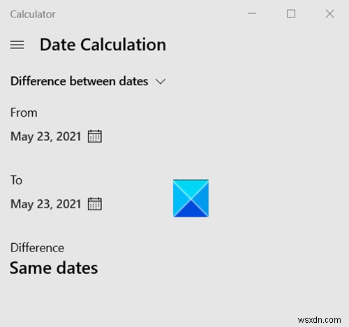 Windows 11/10の標準「電卓」アプリで日付計算を簡単に行う方法