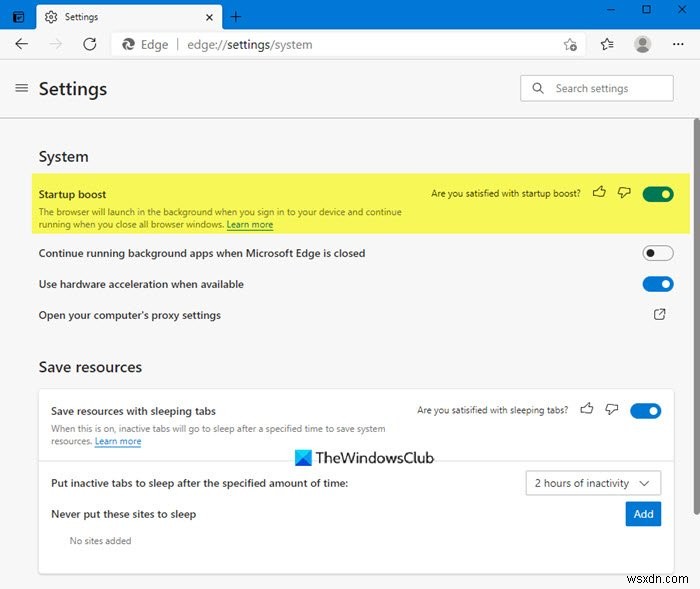 Microsoft Edgeの起動を高速化！「スタートアップ ブースト」機能の使い方と設定方法