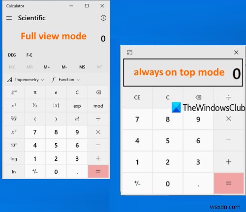 Windows 11/10の電卓アプリを常に最前面に表示する方法