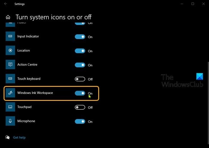 Windows 10のタスクバーでWindows Ink Workspaceボタンを表示・非表示にする3つの方法