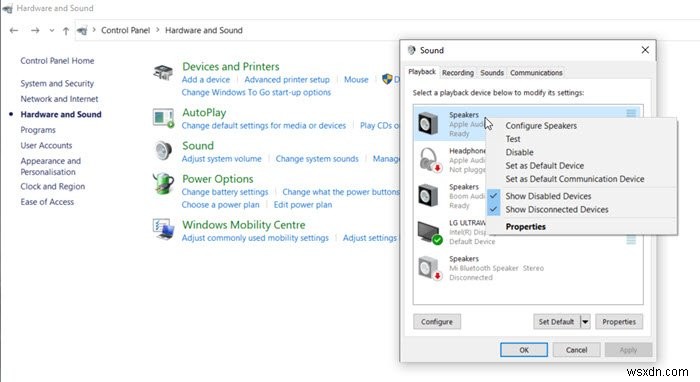 Windows 11/10でHDMI再生デバイスが表示されないときの対処法