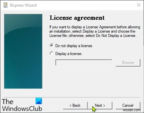 Windows 10でIExpressを使用してPowerShellスクリプト(PS1)ファイルをEXEに変換する方法