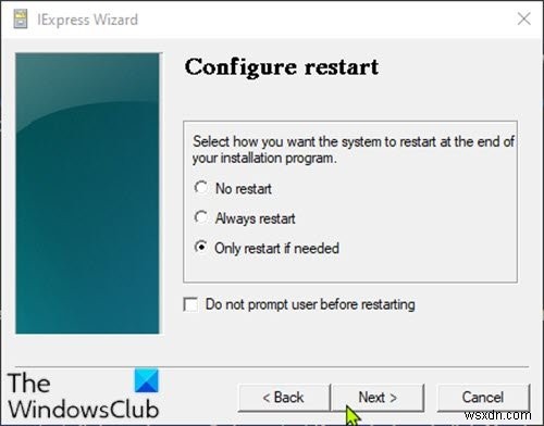Windows 10でIExpressを使用してPowerShellスクリプト(PS1)ファイルをEXEに変換する方法