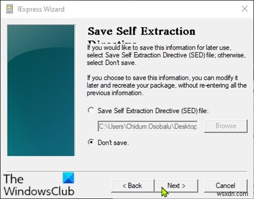 Windows 10でIExpressを使用してPowerShellスクリプト(PS1)ファイルをEXEに変換する方法