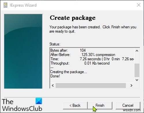 Windows 10でIExpressを使用してPowerShellスクリプト(PS1)ファイルをEXEに変換する方法