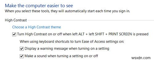 Windows 11/10でハイコントラストモードを有効・無効にする方法