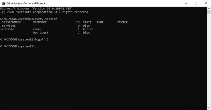 Windows 10で他のユーザーをサインアウトさせる方法【タスクマネージャー・コマンドプロンプト】