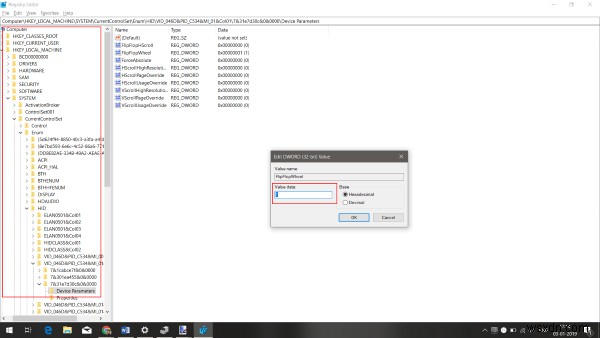 Windows 11/10でマウスとタッチパッドのスクロール方向を反転させる方法