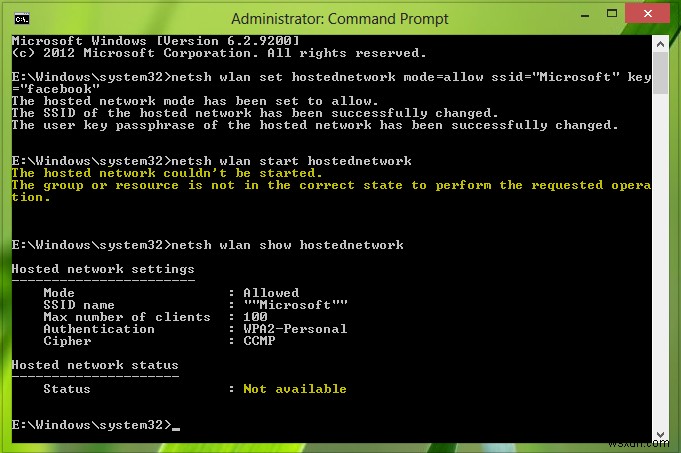 Windowsでホットスポット設定時に「ホストされたネットワークを開始できませんでした」エラーが出る原因と対処法