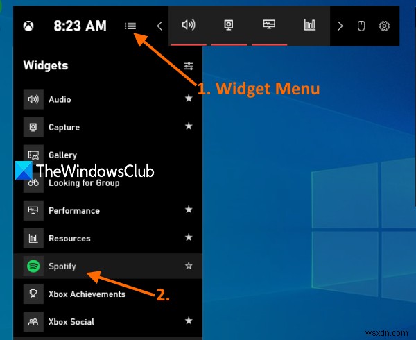 Windows 11/10のXboxゲームバーを使ってPCゲーム中にSpotifyを操作する方法