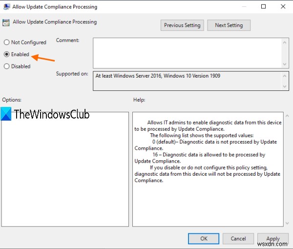 Windows 10で更新コンプライアンス処理を有効または無効にする2つの方法