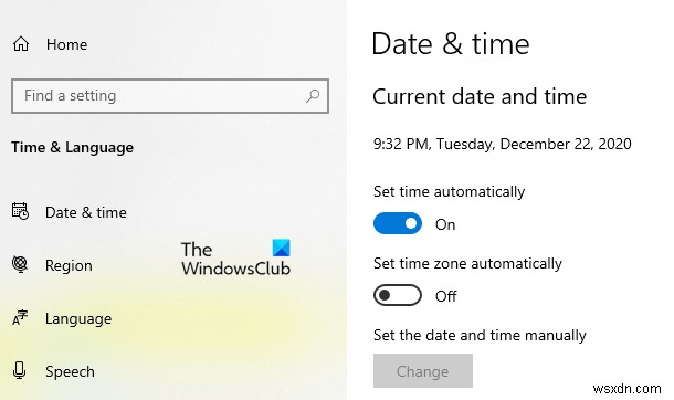 Windows 11/10で夏時間(DST)の自動調整を有効・無効にする方法