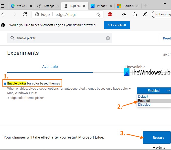 Microsoft Edgeでアクセントカラーを有効にして使う方法|タブやツールバーの色を変更する手順
