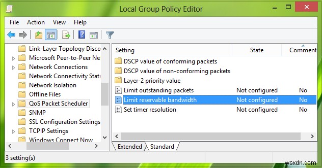 Windows 11/10の予約可能帯域幅を設定して制限する方法【gpedit/レジストリ対応】