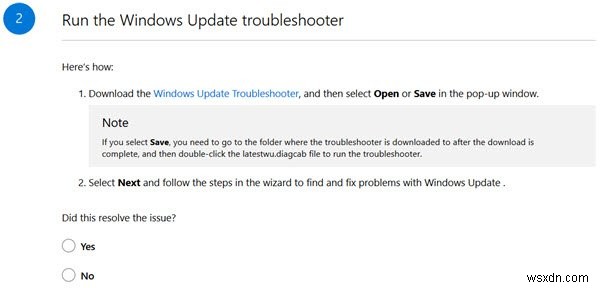 MicrosoftのオンライントラブルシューティングツールでWindows Updateのエラーを解決する方法