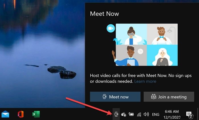 Windows 10の「Meet Now(今すぐ会議)」とは?タスクバーから削除する2つの方法