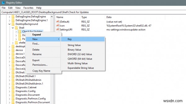 Windows 11/10の右クリックメニューに「更新プログラムのチェック」を追加する方法