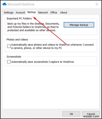 【解決法】Windows 11/10でOneDriveのバックアップタブが表示されないときの対処方法