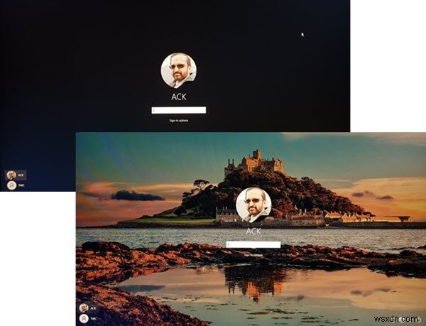 Windows 10のサインイン画面からロック画面の背景画像を表示・非表示にする方法
