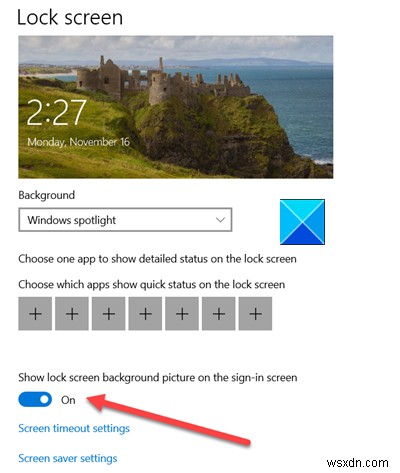 Windows 10のサインイン画面からロック画面の背景画像を表示・非表示にする方法