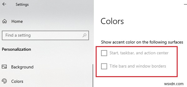 Windows 11/10で「スタート・タスクバー・アクションセンター」のアクセントカラー設定がグレー表示になる原因と対処法