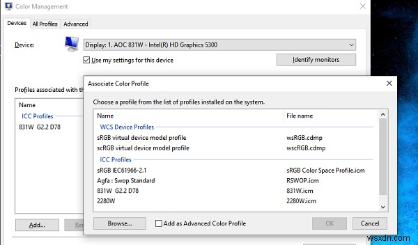 ICCプロファイルを使ってWindows 10にカラープロファイルをインストールする方法