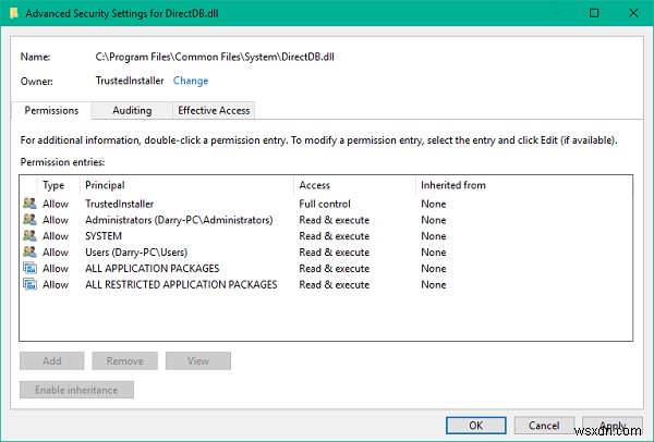 Windows 11/10でTrustedInstallerを所有者として復元し、アクセス許可をデフォルトに戻す方法