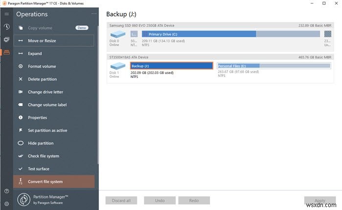 Paragon Partition Manager Free Edition(無料版)の使い方|Windows 10対応のパーティション管理・サイズ変更ソフト