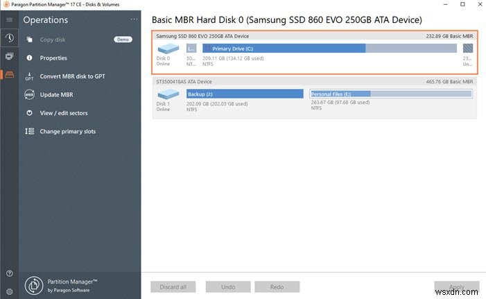 Paragon Partition Manager Free Edition(無料版)の使い方|Windows 10対応のパーティション管理・サイズ変更ソフト