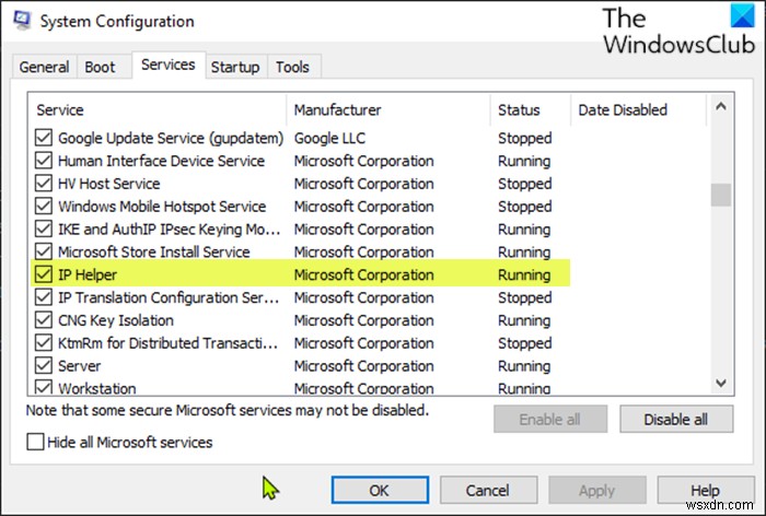 Windows 10でIPヘルパーサービス（iphlpsvc）を有効または無効にする4つの方法