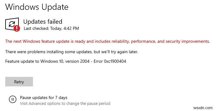 Windowsアップグレードエラー0xC1900404・0xC1900405の原因と解決方法