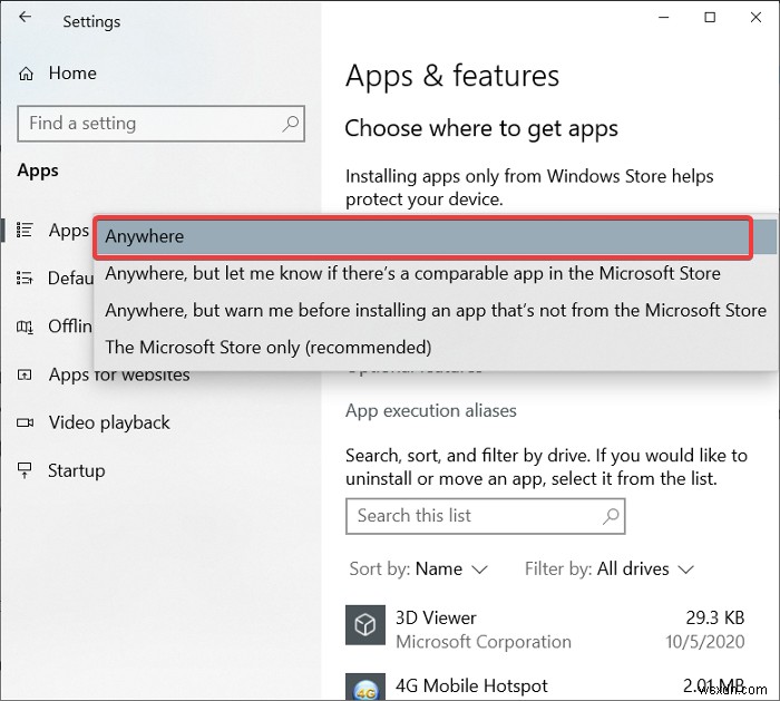 「インストールしようとしているアプリは、Microsoftが検証したアプリではありません」エラーの対処法