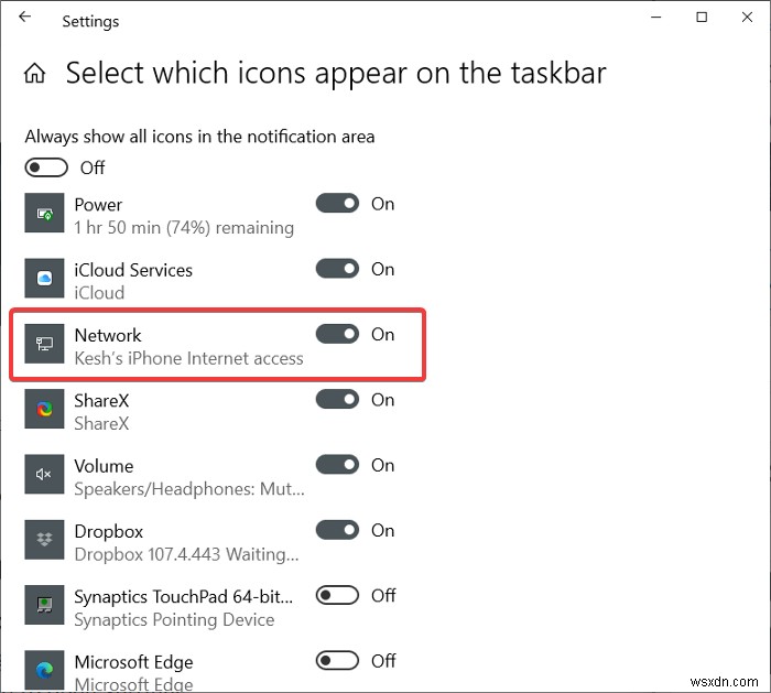 【解決】Windows 11/10のタスクバーにWi-Fiアイコンが表示されないときの対処法