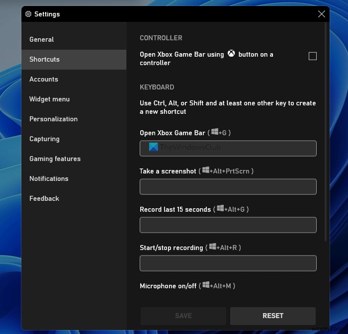 Windows 11/10でゲームバーに「今すぐ記録できません」「記録するものがありません」と表示される場合の対処法