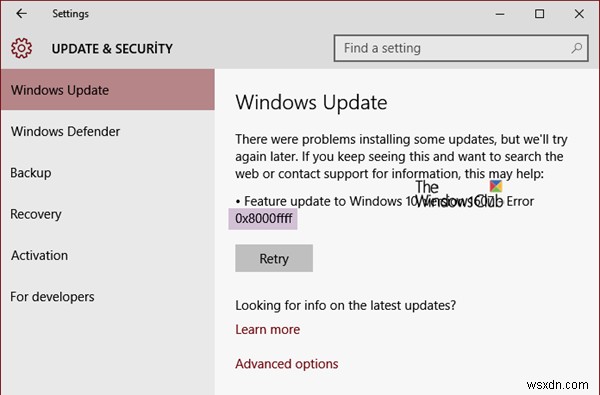 Windows Update・Microsoft Storeのエラー0x8000FFFF(E_UNEXPECTED)を解決する8つの方法