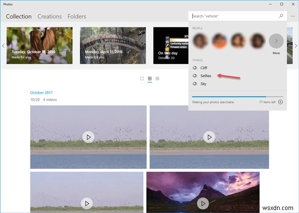 Windows 11/10の写真アプリで動画を編集＆人物や物を検索する方法