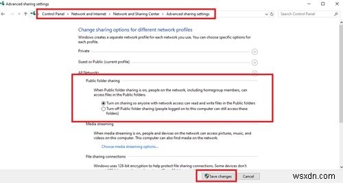 Windows 11/10でパブリックフォルダ共有をオンまたはオフにする方法