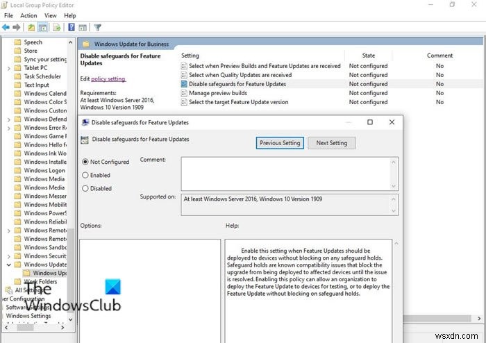 Windows 10で機能更新プログラムのセーフガードホールドを無効にする2つの方法