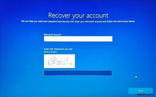 Windows 11/10のログイン画面から忘れたMicrosoftアカウントのパスワードとPINをリセットする方法