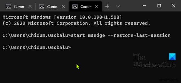 Windows 10でコマンドプロンプトを使ってEdgeブラウザを開く方法