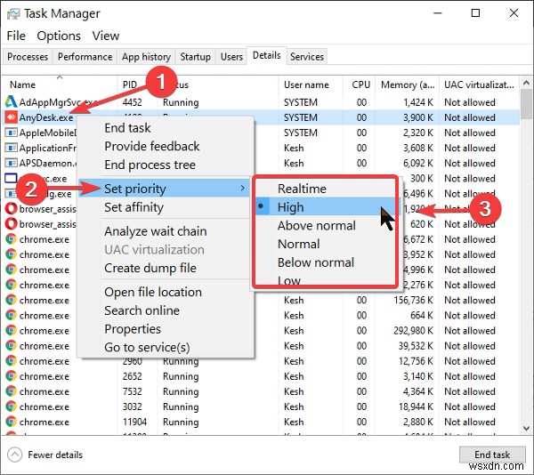 Windows 10でタスクマネージャーのプロセス優先度を変更できない原因と対処法