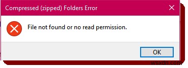 Windows 10でZIPフォルダー作成時に「ファイルが見つからない・読み取り権限がない」エラーが出る原因と対処法
