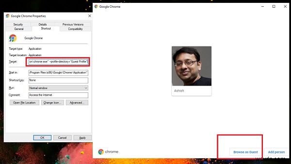 Windows 11/10でChromeを常にゲストモードで起動する方法
