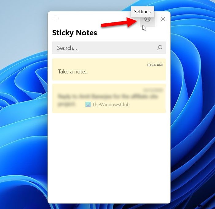 Windows 11/10の付箋(Sticky Notes)でメールを送信する方法