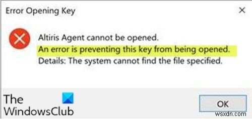 【Windows 10】レジストリキーを開けない「エラーにより、このキーを開くことができません」の対処法