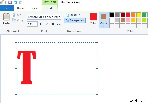 Windows 11/10のMicrosoftペイントでテキストを追加し、文字色を変更する方法
