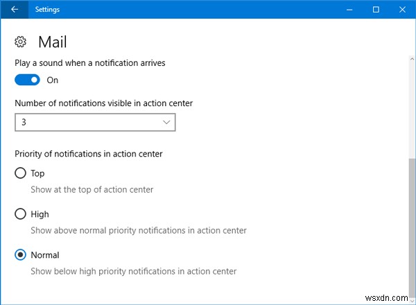 Windows 11/10のアクションセンターで通知の優先度を設定する方法