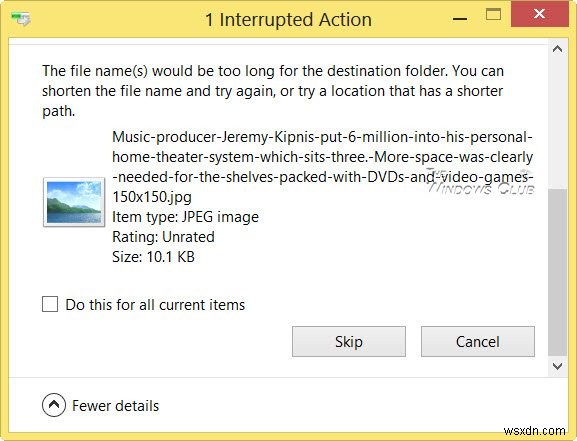 Windowsで「宛先フォルダのファイル名が長すぎます」エラーが出たときの原因と解決法