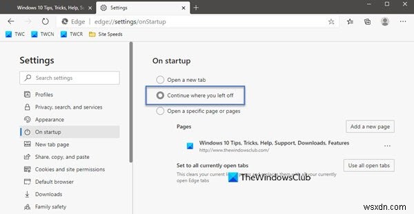 Windows 11/10のChrome・Edgeで「前回終了時のページを開く」が動作しないときの対処法